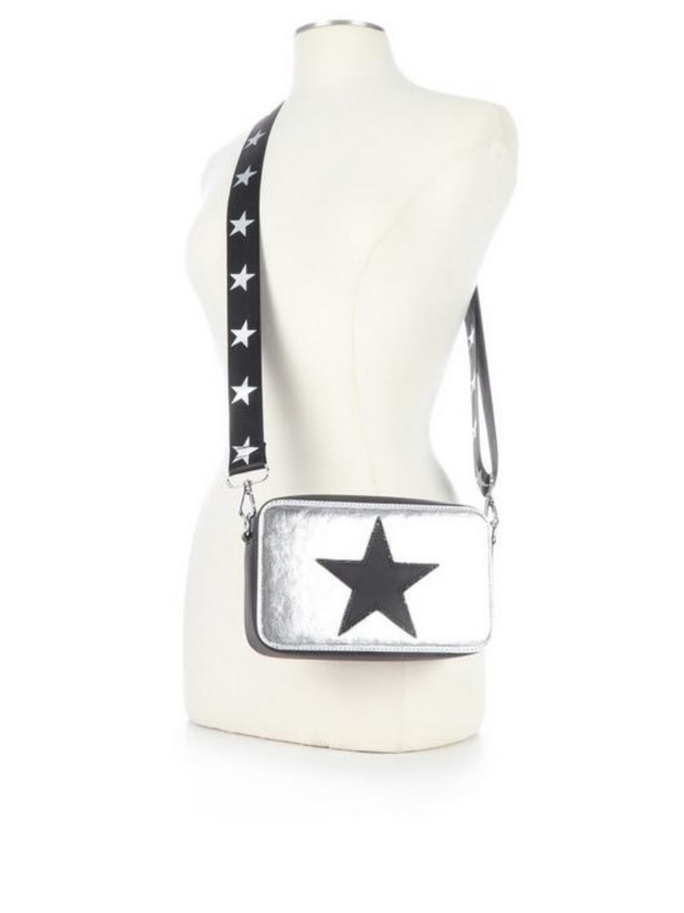 NWT Vintage Havana Silver Crossbody Bag with Black Star Accent - Picture 2 of 14